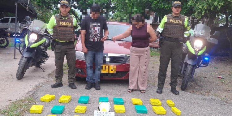 Dos personas detenidas y 46 kilos de droga incautada por la Policía en la vía Castilla