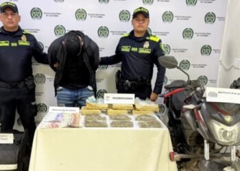 Cogieron en Ibagué a domiciliario cargado de marihuana y dinero en efectivo
