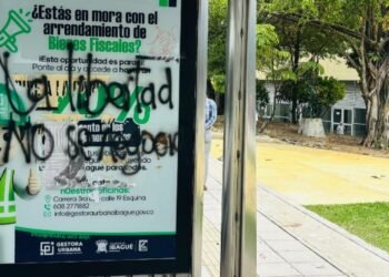 Administración Municipal interpone denuncia por vandalismo a paraderos