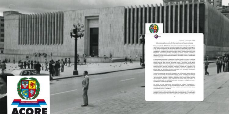 Acore critica los indultos del M-19 y califica la toma del Palacio de Justicia como un “holocausto a la democracia”