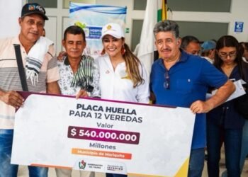 540 millones de pesos en Mariquita para obras en vías rurales con placa huella