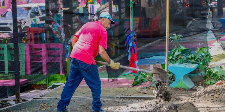 Comunidad de San Bernardo espera fortalecer el turismo con obras de remodelación del parque principal
