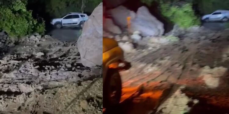 Paso restringido en la vía Chaparral-San Antonio por intensas lluvias