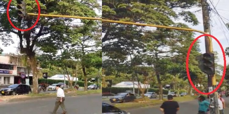 Daño en intervención del IBAL afectó semáforo de la Ambalá, de ingreso de la Universidad de Ibagué