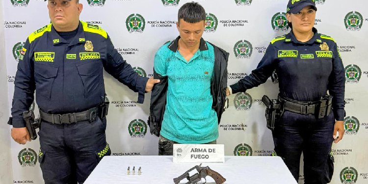 Capturaron a alias ‘Capera’ con un arma de fuego sin permiso