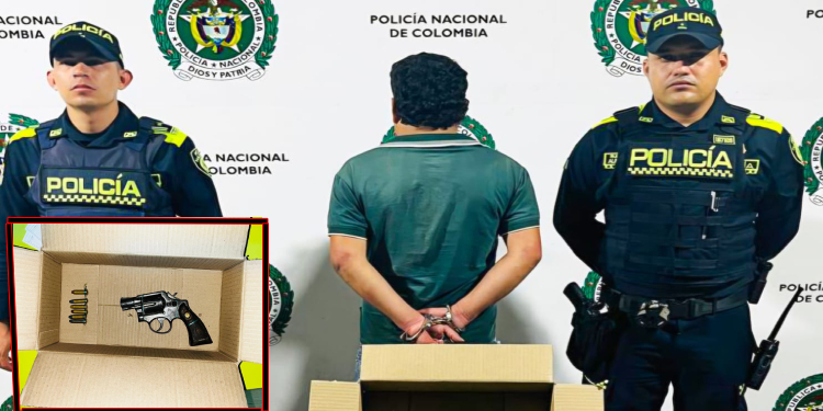 Caminaba con arma de fuego sin permiso