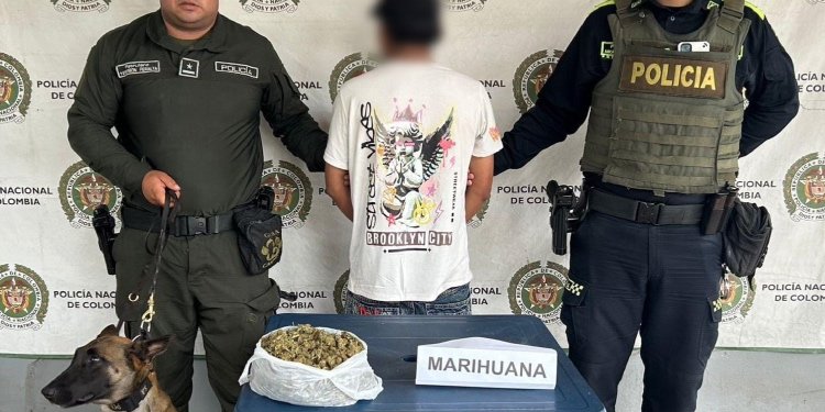 Una persona detenida y un kilo de droga incautada por la Policía en Saldaña