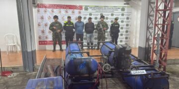 Dos personas dedicadas a la extracción ilegal de oro en Chaparral fueron detenidas por el Ejército