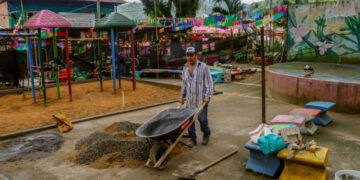 Sin contratiempos avanza las obras del Parque de San Bernardo