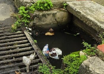 Para evitar emergencias en temporada de lluvias no arroje basuras en la calle y limpie canaletas en su casa