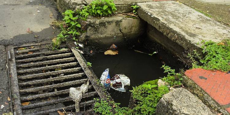 Para evitar emergencias en temporada de lluvias no arroje basuras en la calle y limpie canaletas en su casa