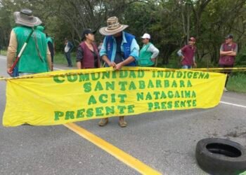 Bloqueada la vía en Natagaima por protesta indígena en la Autovía Neiva – Girardot