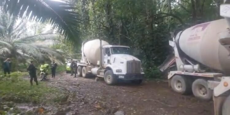 Camiones robados estaban listos para entrar al negocio de la minería ilegal