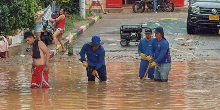 Melgar otra vez bajo el agua, por ahora 9 familias del barrio Icacal afectadas