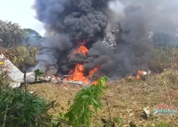 ¡Escena de terror! Avión cayó y ardió en Putumayo