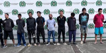 Nueve capturados por presunto expendio de droga en un parque de la comuna 7 de Ibagué
