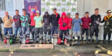 Estos son los 12 capturados por minería ilegal en Tolima