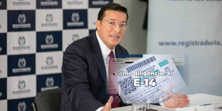 Registraduría lanza advertencia clave sobre el formulario E-14: “No lo llenen con asteriscos, ni rayas”