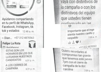 Se filtran chats que demostrarían participación en política de funcionarios a favor de Carolina Hurtado. Hay al menos ocho investigados