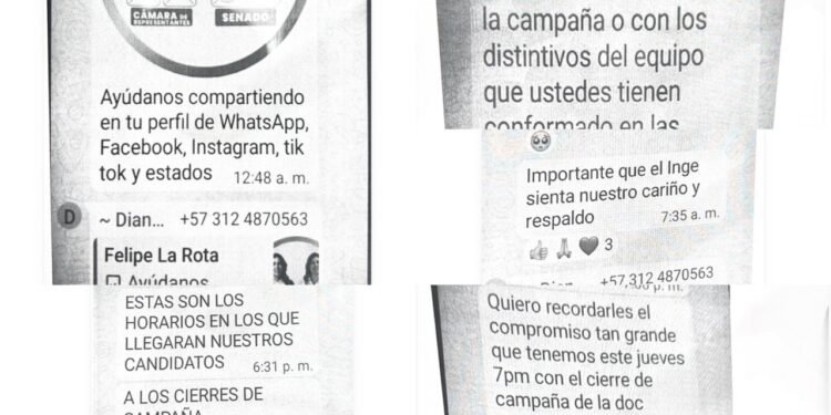 Se filtran chats que demostrarían participación en política de funcionarios a favor de Carolina Hurtado. Hay al menos ocho investigados