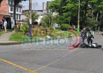 En video quedó accidente que dejó tres lesionados en la 37 con Ferrocarril