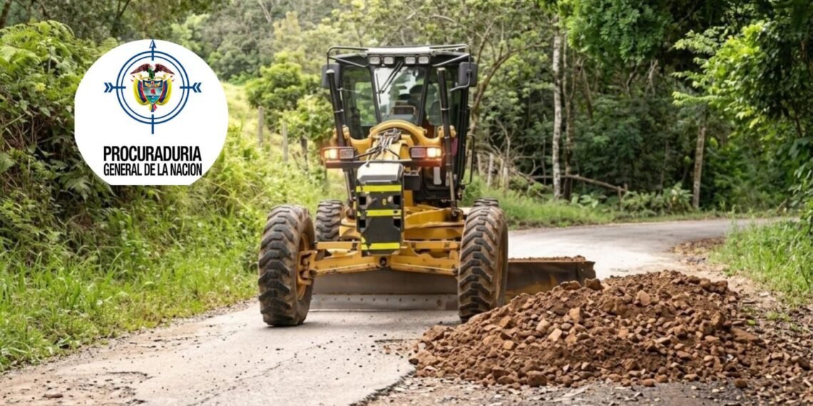 Procuraduría alerta fallas en placa huella de vía en Chaparral, Tolima