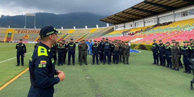 Más de 300 policías y 180 gestores acompañarán el partido del Deportes Tolima
