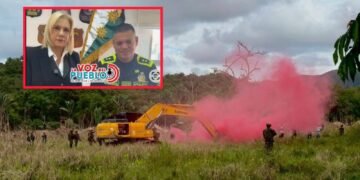 Golpe a la extracción ilegal de oro en Ataco con la destrucción de 18 retroexcavadoras