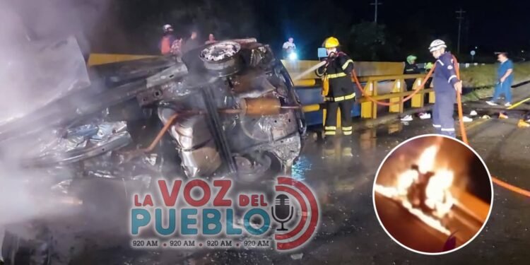 ¡Carretera convertida en escena fatal! Vehículo ardió y dejó muertos entre Saldaña y Guamo