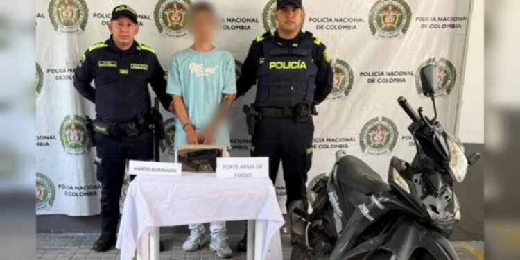 Cayó en Melgar presunto ladrón de motos que iba armado tras robo en Girardot