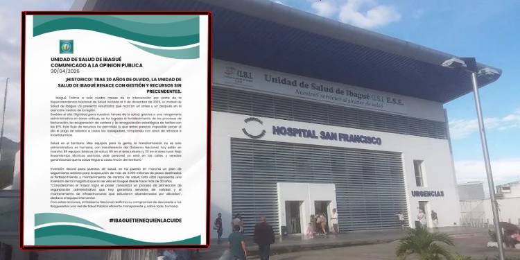 Unidad de Salud de Ibagué reporta resultados tras intervención de la Superintendencia