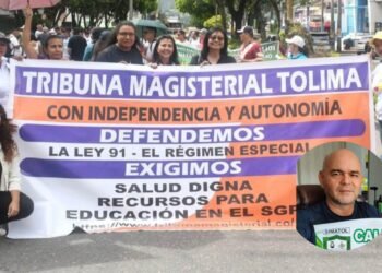 Magisterio del Tolima se suma al paro nacional del 15 de abril por crisis en salud, cesantías y pensiones