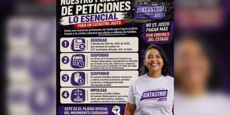 “El país no puede funcionar con un catastro mal hecho”: Tatiana Muñoz habló del inicio de bloqueos indefinidos en 10 departamentos por avalúos “expropiatorios”