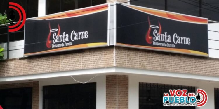 ¡Ni los restaurantes se salvan! Asaltan ‘Santa Carne’ en pleno centro de El Espinal