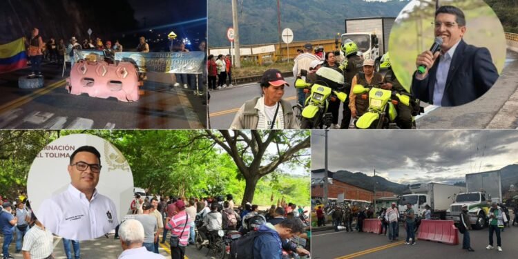 Paro campesino de ANUC se mantiene y amenaza con cierre total de la vía nacional en Cajamarca