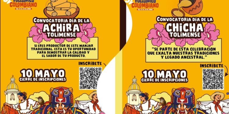 Listas las convocatorias para participar en el Día de la Chicha y Achira Tolimense 2026