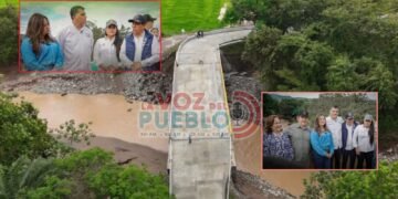 En Chaparral inauguran puente San Bartolomé y ponen la primera piedra para el puente La Enramada