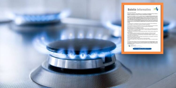 Corte de gas por casi 19 horas: Icononzo-Tolima y cuatro municipios de Cundinamarca tendrán suspensión este lunes