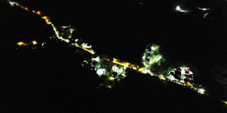 Corregimiento El Salado ahora cuenta con modernización del alumbrado público