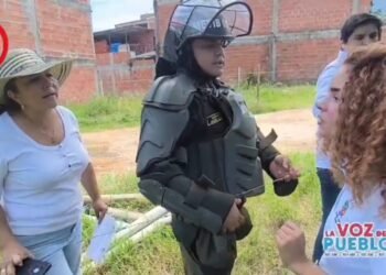 Operativo en sector de Paujil en El Salado terminó en fuerte discusión frente a la comunidad