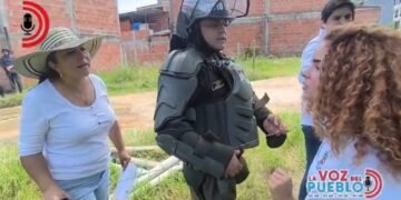 Operativo en sector de Paujil en El Salado terminó en fuerte discusión frente a la comunidad