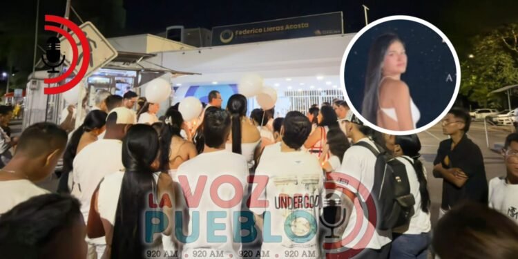 Se adelantó Velatón en Ibagué por Valentina, joven apuñalada en el cuello en Chaparral