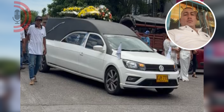 Sentida despedida del prestamista asesinado en el Guamo