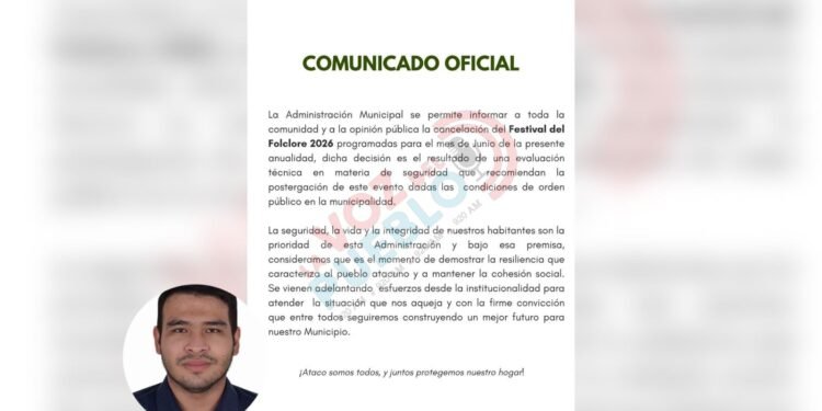 “Celebramos la decisión”: personero de Ataco respaldó cancelación de fiestas por seguridad