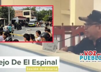 “Al alcalde de El Espinal le quedó grande la seguridad”: concejal Morales denuncia crisis por ola de violencia
