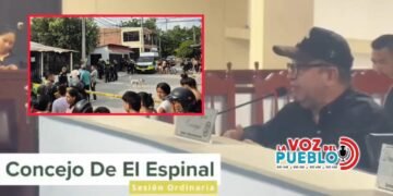 “Al alcalde de El Espinal le quedó grande la seguridad”: concejal Morales denuncia crisis por ola de violencia
