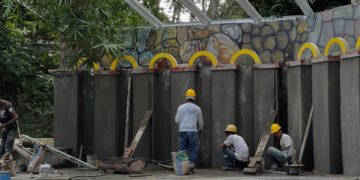 Obras del Parque Centenario avanzan, en medio del vandalismo, en sus tres zonas de intervención
