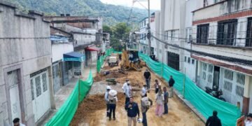 Alcaldesa Aranda recorrió obras que mejorarán cerca de 20 cuadras en la comuna 2 de Ibagué