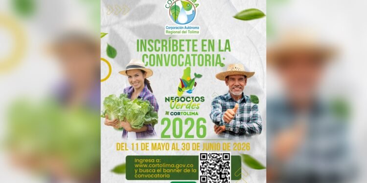 Cortolima abre convocatoria 2026 para nuevos Negocios Verdes en el Tolima