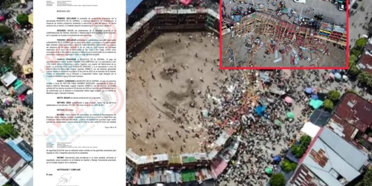 ¡Extra! Condenaron al municipio de El Espinal por el desplome de la plaza de toros en junio de 2022
